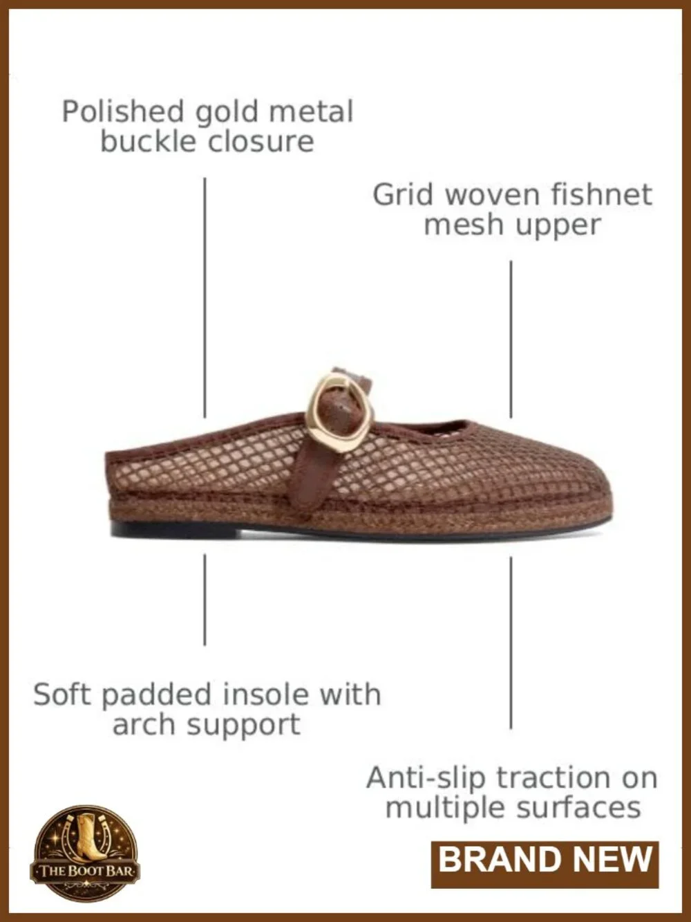 Women's Mesh Flats Square Toe Espadrilles Mules Slip On Ballet Flat Breathable